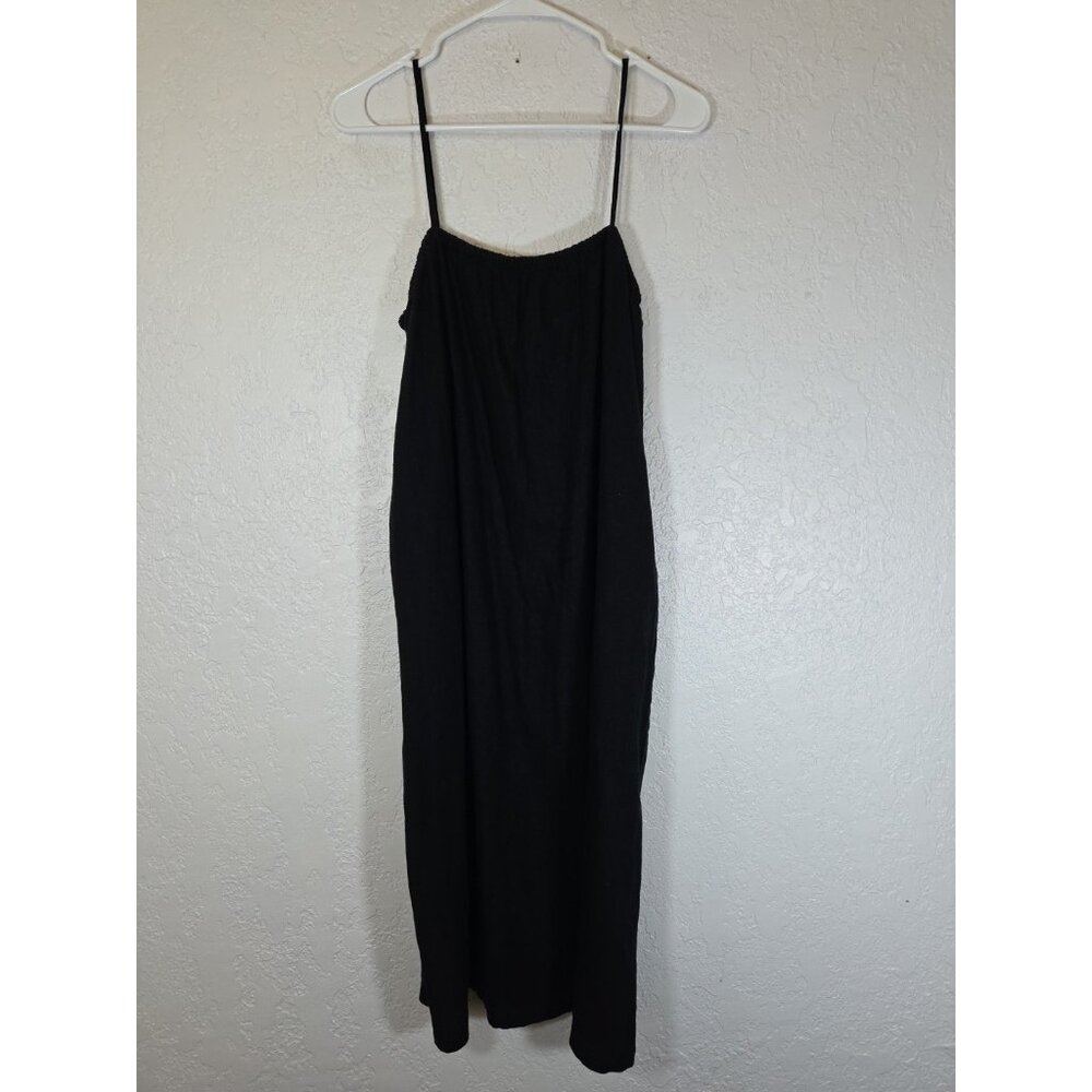 A New Day Women Size Med Easy Linen Tank Dress Pockets